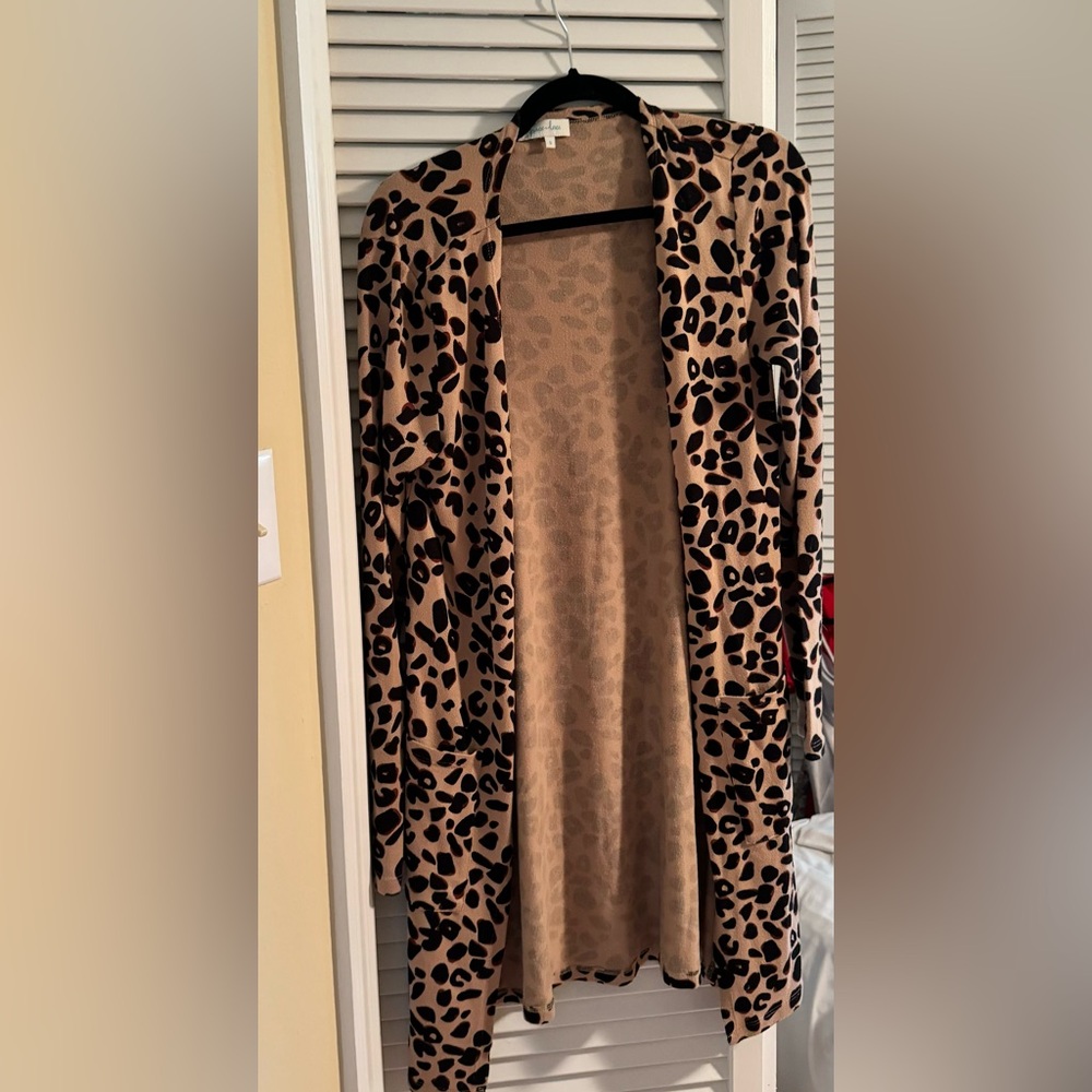 Cheetah print Grace and Lace cardigan